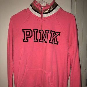 Bright Pink VS Pink Quarter Zip